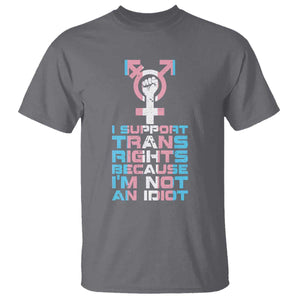Trans Ally T Shirt Transgender Pride Flag Support TS10 Charcoal Print Your Wear