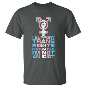 Trans Ally T Shirt Transgender Pride Flag Support TS10 Dark Heather Print Your Wear