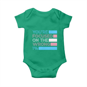 Trans Rights Baby Onesie Transgender LGBTQ Queer Pride Ally Social Justice TS10 Irish Green Print Your Wear
