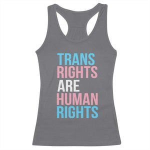 Trans Rights Racerback Tank Top Human Rights Transgender Pride Gender Equality TS10 Charcoal Print Your Wear