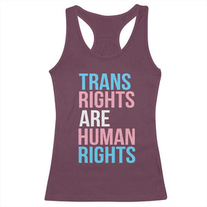 Trans Rights Racerback Tank Top Human Rights Transgender Pride Gender Equality TS10 Maroon Print Your Wear