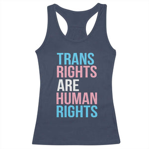 Trans Rights Racerback Tank Top Human Rights Transgender Pride Gender Equality TS10 Navy Print Your Wear