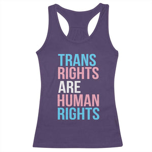 Trans Rights Racerback Tank Top Human Rights Transgender Pride Gender Equality TS10 Purple Print Your Wear