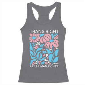 Trans Rights Racerback Tank Top Protect Trans Social Justice LGBT TS10 Charcoal Print Your Wear