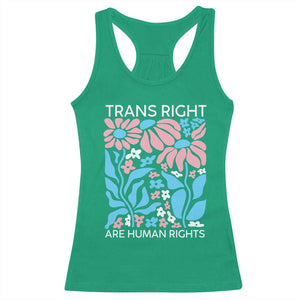 Trans Rights Racerback Tank Top Protect Trans Social Justice LGBT TS10 Irish Green Print Your Wear