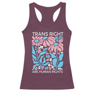 Trans Rights Racerback Tank Top Protect Trans Social Justice LGBT TS10 Maroon Print Your Wear