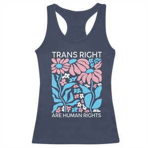 Trans Rights Racerback Tank Top Protect Trans Social Justice LGBT TS10 Navy Print Your Wear