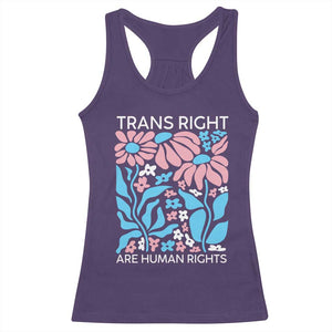 Trans Rights Racerback Tank Top Protect Trans Social Justice LGBT TS10 Purple Print Your Wear