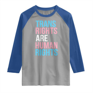 Trans Rights Raglan Shirt Human Rights Transgender Pride Gender Equality TS10 Sport Gray Royal Print Your Wear