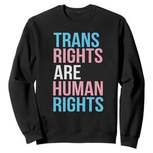 Trans Rights Sweatshirt Human Rights Transgender Pride Gender Equality TS10 Black Print Your Wear