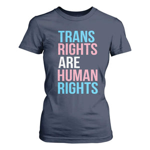Trans Rights T Shirt For Women Human Rights Transgender Pride Gender Equality TS10 Navy Print Your Wear