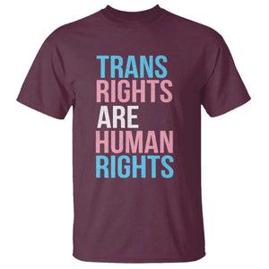 Trans Rights T Shirt - Human Rights Transgender Pride Gender Equality Solidarity Tee TS10 Maroon Print Your Wear