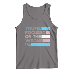 Trans Rights Tank Top Transgender LGBTQ Queer Pride Ally Social Justice TS10 Deep Heather Print Your Wear