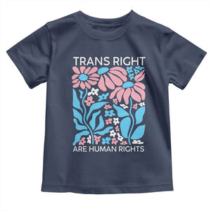 Trans Rights Toddler T Shirt Protect Trans Social Justice LGBT TS10 Navy Print Your Wear