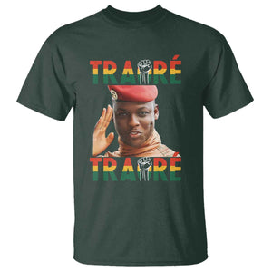 Traoré 2025 T Shirt African President Burkina Faso TS02 Dark Forest Green Print Your Wear