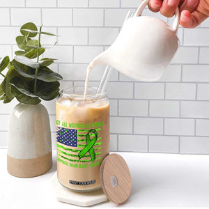 Traumatic Brain Injury Awareness Glass Can Not All Wounds Are Visible TBI Warrior American Flag TS02 Print Your Wear