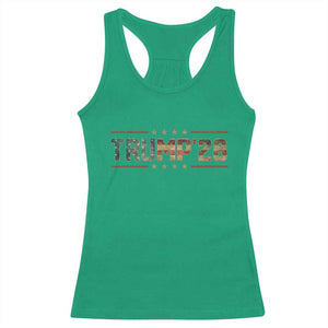 Trump 2028 Racerback Tank Top Vote Trump Vintage America US Flag TS11 Irish Green Print Your Wear