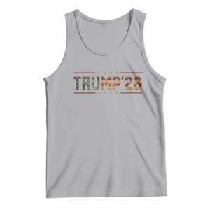 Trump 2028 Tank Top Vote Trump Vintage America US Flag TS11 Athletic Heather Print Your Wear
