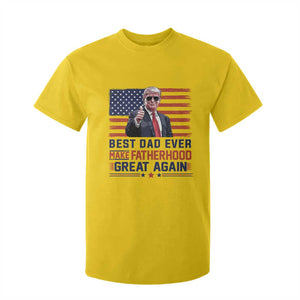 Trump Best Dad Ever T Shirt For Kid Funny Father's Day Make Fatherhood Great Again USA Flag TS02 Daisy Print Your Wear