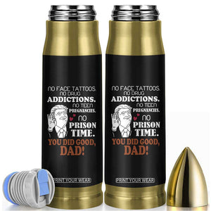 Trump Dad Bullet Tumbler Funny Fathers Day Gag Gifts TB10 Black Print Your Wear