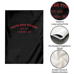 Truth Over Tyranny Garden Flag Protect Higher Education Academic Independence TS10 Print Your Wear