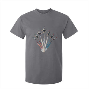US Airplane Fighter Jet American Flag 4th Of July T Shirt For Kid TS11 Charcoal Print Your Wear