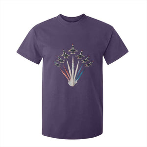 US Airplane Fighter Jet American Flag 4th Of July T Shirt For Kid TS11 Purple Print Your Wear