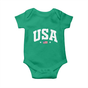 USA Baby Onesie American Flag Patriotic 4th of July TS10 Irish Green Print Your Wear