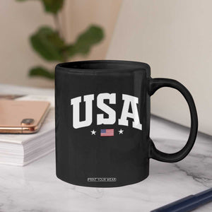 USA Coffee Mug American Flag Patriotic 4th of July TS10 Print Your Wear