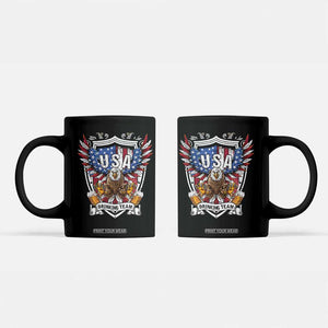 USA Drinking Team Coffee Mug TS09 Black Print Your Wear