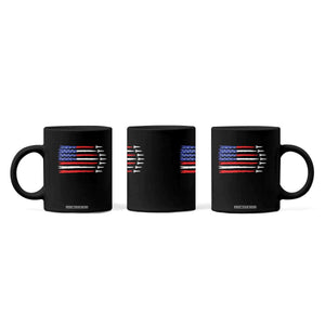 USA Flag Rocket Coffee Mug Patriotic Space Red White Blue 4th of July TS10 Print Your Wear