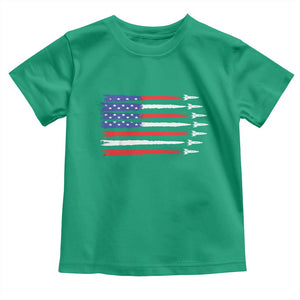 USA Flag Rocket Toddler T Shirt Patriotic Space Red White Blue 4th of July TS10 Irish Green Print Your Wear
