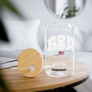 USA Glass Can American Flag Patriotic 4th of July TS10 Print Your Wear