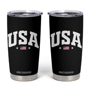 USA Tumbler Cup American Flag Patriotic 4th of July TS10 Black Print Your Wear