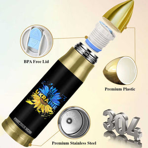 Ukraine Sunflower Ukrainian Flag Bullet Tumbler TS10 Print Your Wear