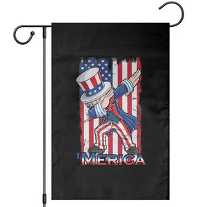 Uncle Sam Dabbing Garden Flag 4th of July American Flag TS02 Black Print Your Wear
