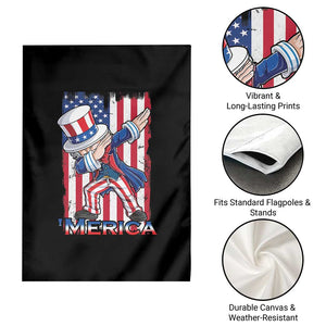 Uncle Sam Dabbing Garden Flag 4th of July American Flag TS02 Print Your Wear