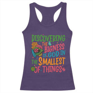 VBS 2025 Insects Adventure Racerback Tank Top Discovering the Bigness of God in the Smallest of Things TS02 Purple Print Your Wear