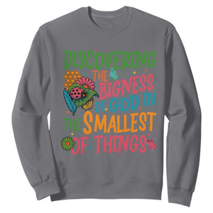 VBS 2025 Insects Adventure Sweatshirt Discovering the Bigness of God in the Smallest of Things TS02 Charcoal Print Your Wear