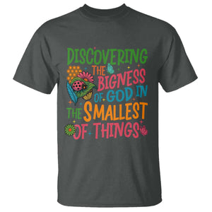 VBS 2025 Insects Adventure T Shirt Discovering the Bigness of God in the Smallest of Things TS02 Dark Heather Print Your Wear