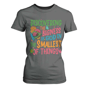 VBS 2025 Insects Adventure T Shirt For Women Discovering the Bigness of God in the Smallest of Things TS02 Dark Heather Print Your Wear