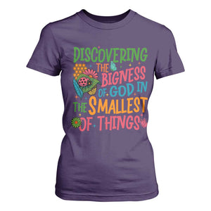 VBS 2025 Insects Adventure T Shirt For Women Discovering the Bigness of God in the Smallest of Things TS02 Purple Print Your Wear