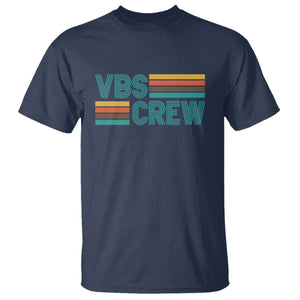 VBS Crew T Shirt Vacation Bible School Church Camp Retro Vintage TS10 Navy Print Your Wear