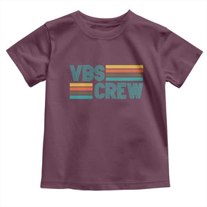 VBS Crew Toddler T Shirt Vacation Bible School Church Camp Retro Vintage TS10 Maroon Print Your Wear