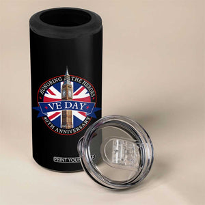 VE Day 80th Anniversary 4 in 1 Can Cooler Tumbler WWII Remembrance 2025 Celebrations London TS02 Print Your Wear