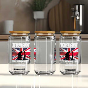 VE Day 80th Anniversary Glass Can Victory in Europe Union Flag WWII Remembrance TS02 Print Your Wear