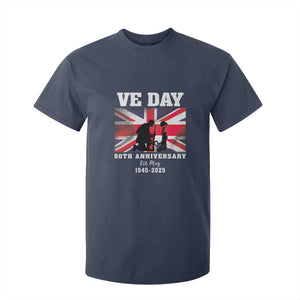 VE Day 80th Anniversary T Shirt For Kid Victory in Europe Union Flag WWII Remembrance TS02 Navy Print Your Wear