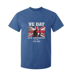 VE Day 80th Anniversary T Shirt For Kid Victory in Europe Union Flag WWII Remembrance TS02 Royal Blue Print Your Wear