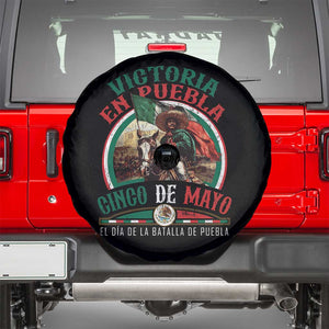 Victoria En Puebla Cinco De Mayo Spare Tire Cover Battle of Puebla History Of Mexico TS11 Black Print Your Wear