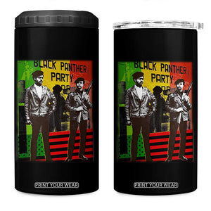 Vintage Black Panther Party 4 in 1 Can Cooler Tumbler Black History Self Defense Huey Newton Bobby Seale TS10 One Size: 16 oz Black Print Your Wear